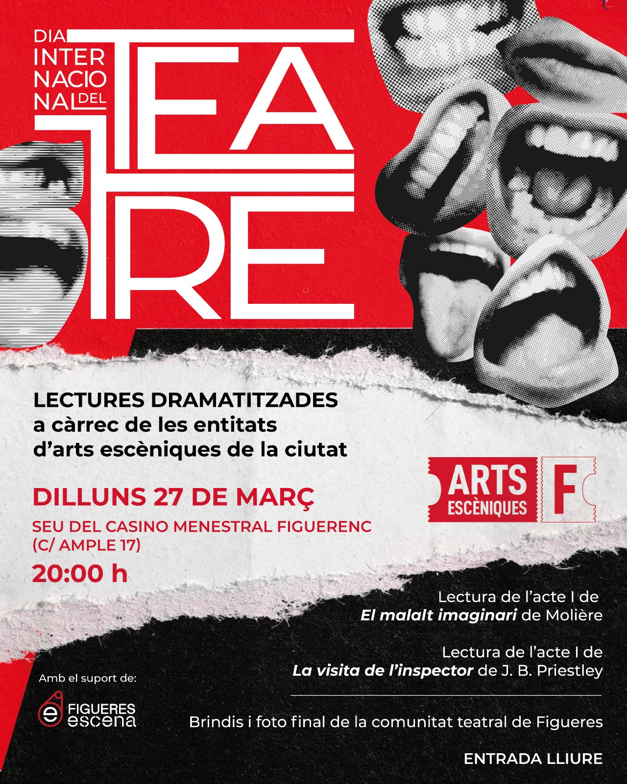 Avui celebrem el Dia Mundial del Teatre #DiaMundialdelTeatre #mondialtheatreday @aula.teatre