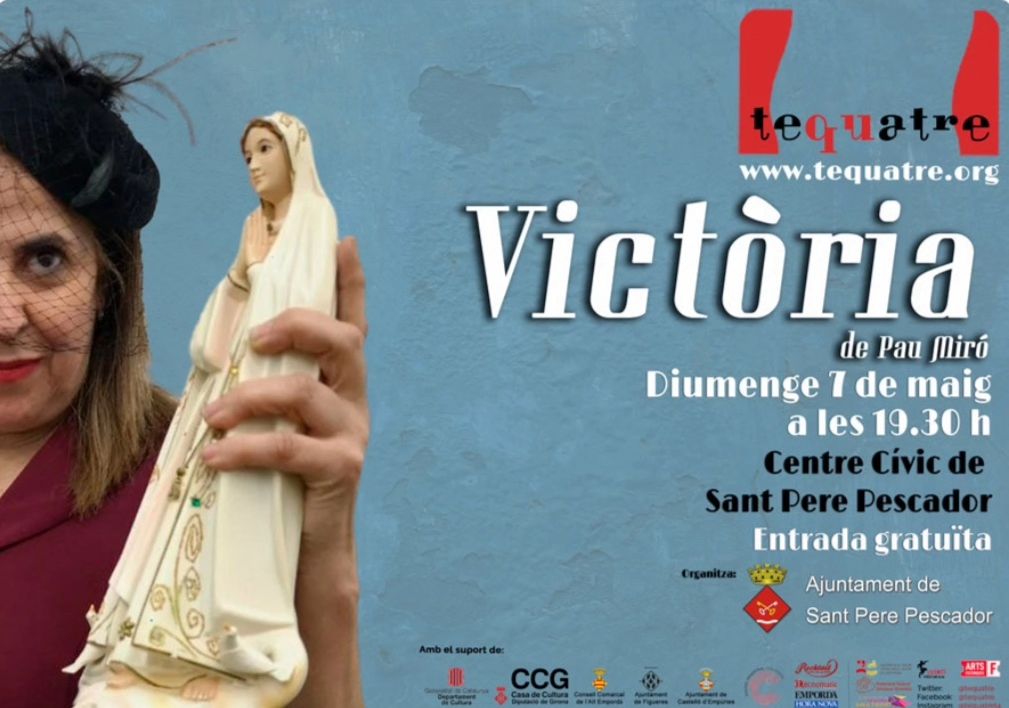 Pensant en el cap de setmana?Diumenge 7 a les 19:30h serem a Sant Pere Pescador.Us hi esperem!#victoria #paumiró
